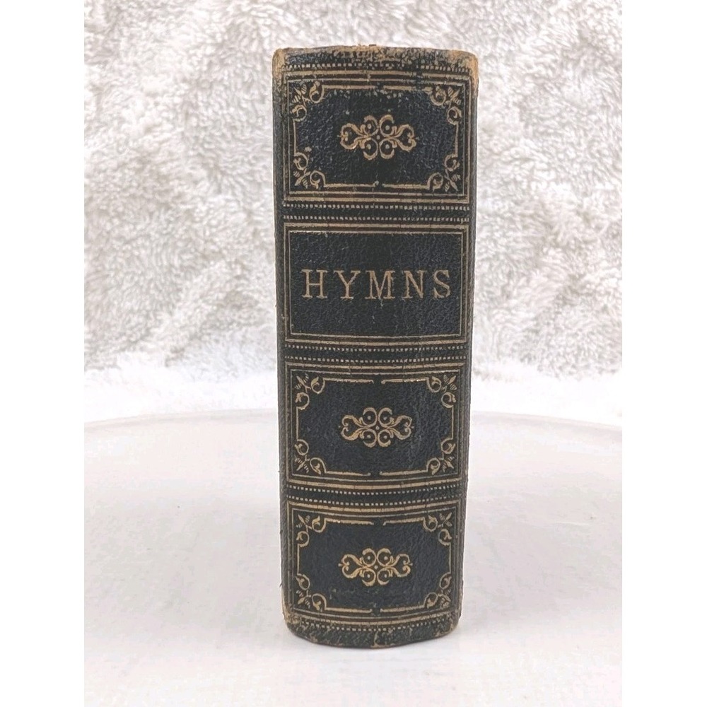 1849 Methodist Episcopal Church Hymn Revised Ed Leather J.E. Folkner Antique